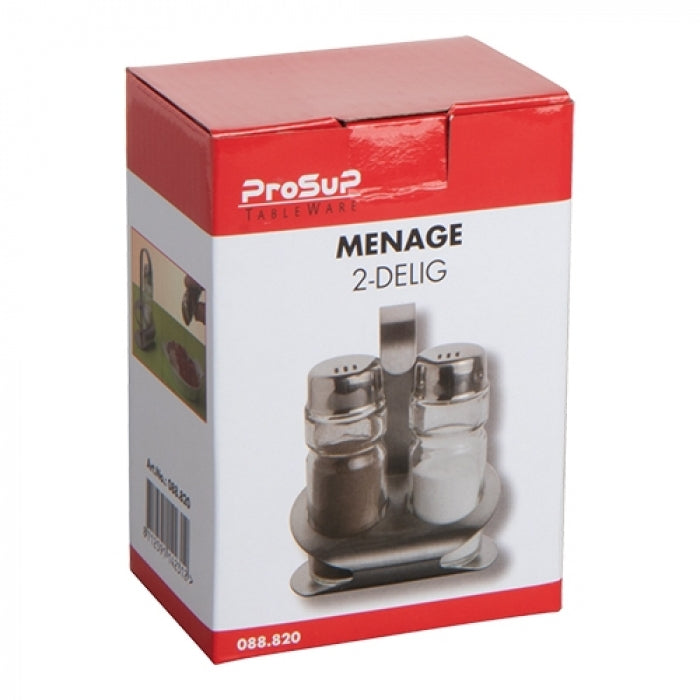 Peper & Zoutstel – RVS – ProSup – Menage 2-delig
