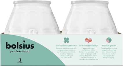 Bolsius Professional Twilight kaarsen, Wit, 70 uur, 6 stuks