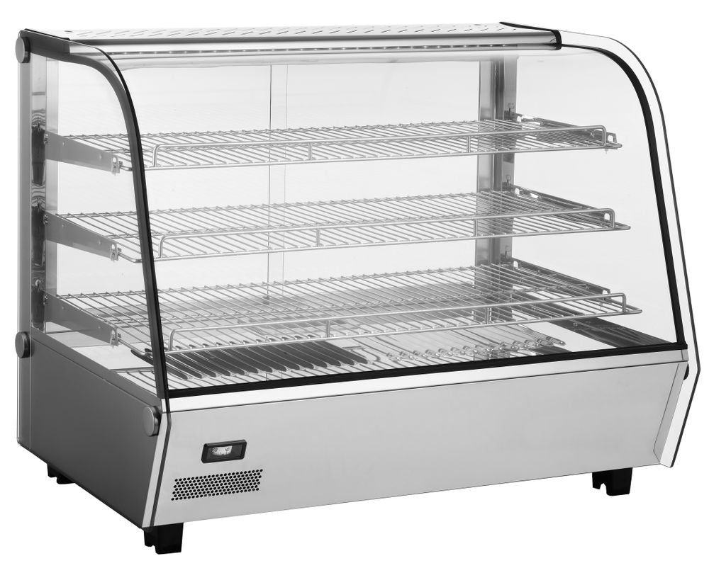 Opzet warmhoudvitrine, HENDI, 160 Liter, 230V/1500W, 885x570x(H)680mm