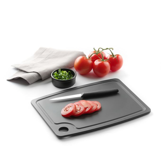 Snijplank Houtvezel met Anti-slip, HENDI, Bruin, 300x235x(h)6mm