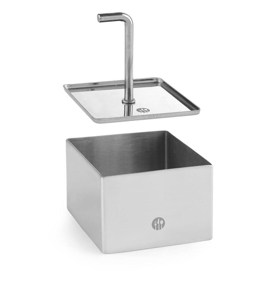 Voedselring en duwer vierkant, HENDI, voedselring, 65x65x(H)45mm