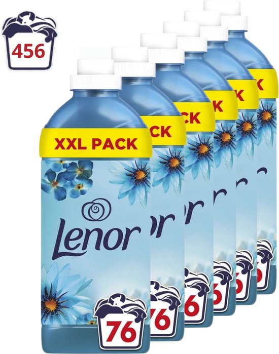 Lenor Wasverzachter, Zeebries, 6x76 Wasbeurten, Voordeelverpakking