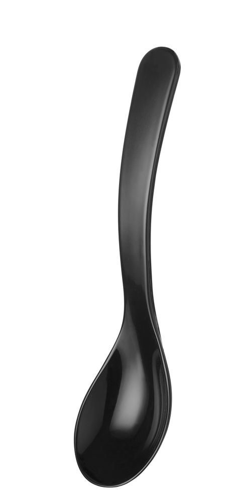 Saladelepel, HENDI, 0,03L, Zwart, 235x55mm