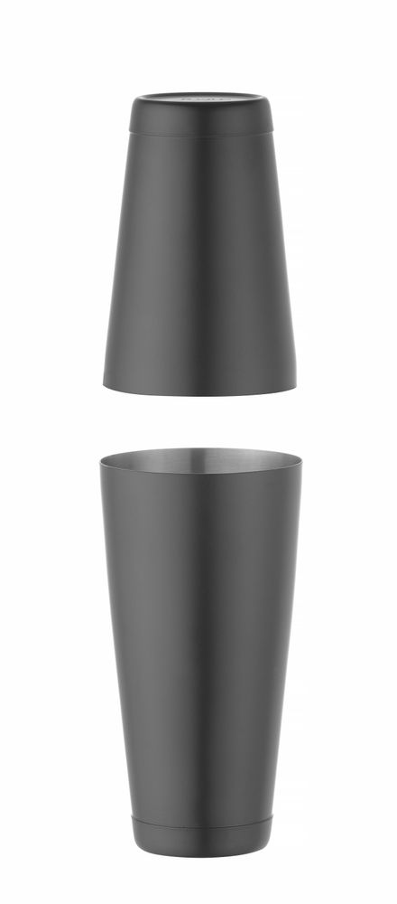 Tin-on-Tin Boston shaker, BarUp, 0,8L, Zwart, ⌀90mm