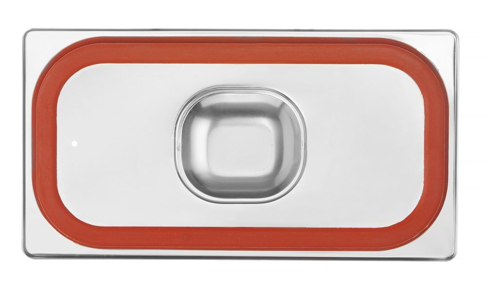 Deksel voor GN containers met siliconenrand, HENDI, Profi Line, GN 1/3, 325x176mm