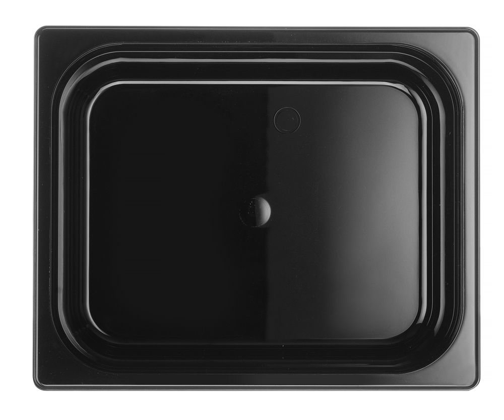 Container GN 1/2 zwart polycarbonaat, HENDI, Profi Line, GN 1/2, 9,5L, Zwart, 325x265x(H)150mm