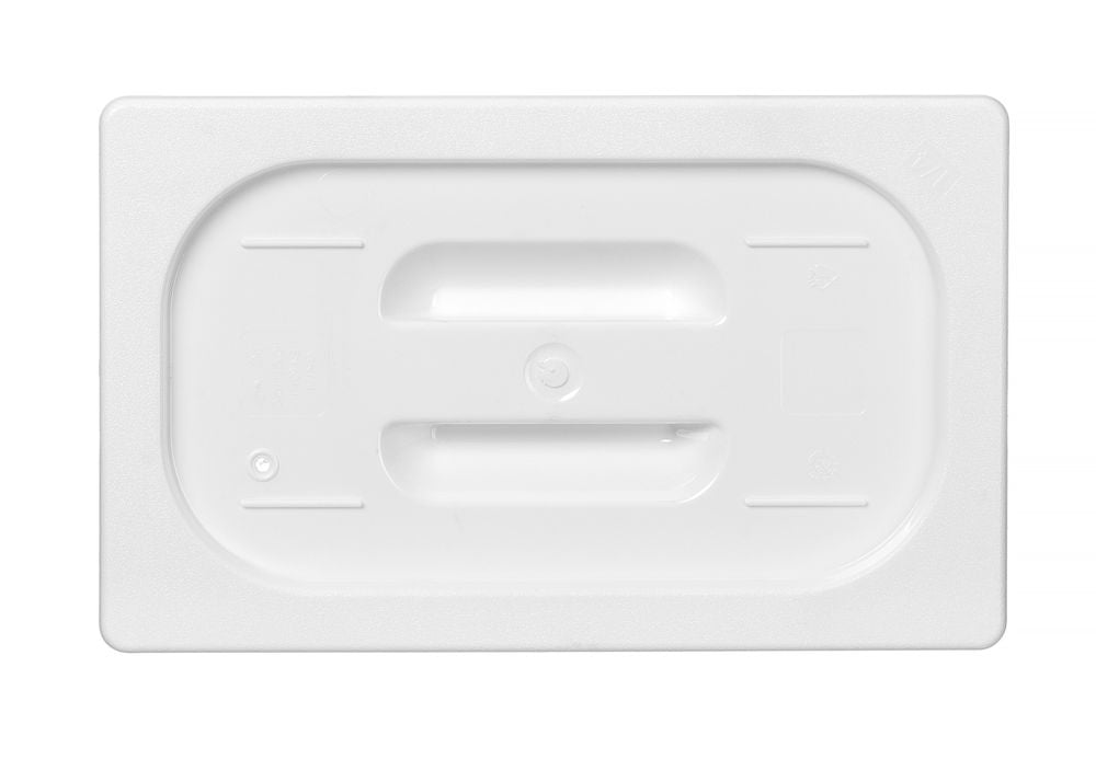 Deksel voor GN containers wit polycarbonaat, HENDI, GN 1/4, Wit, 265x162mm