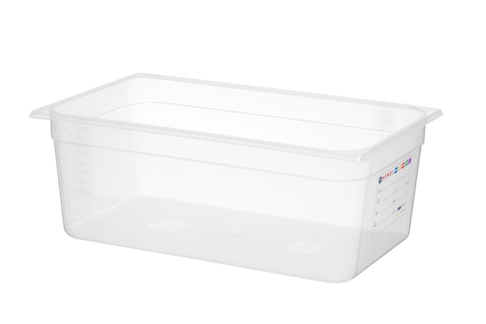 Container GN 1/1, HENDI, GN 1/1, 28L, Transparant, 530x325x(H)200mm
