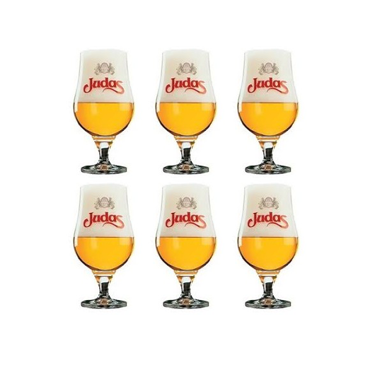 6x Judas Bierbokaal Bierglazen, 330ml