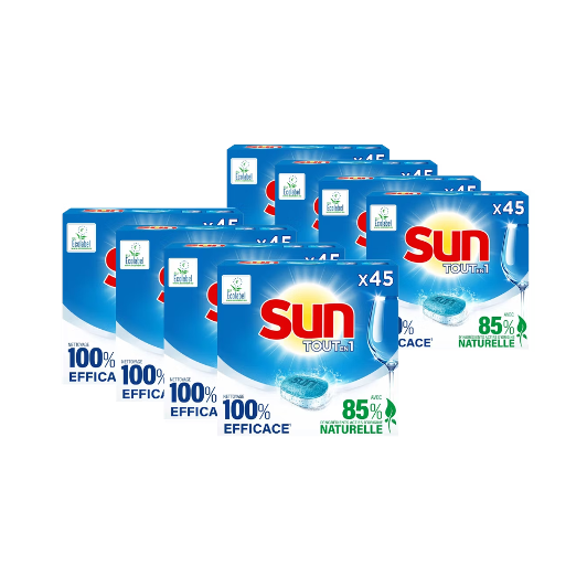 360x Sun All-in-1 Vaatwastabletten - 4x 90 tabletten