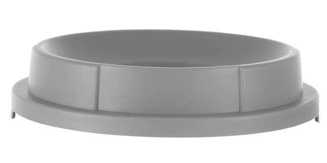 Open deksel voor ronde afvalbak, AmerBox, past op 691038, Lichtgrijs, ⌀570x(H)135mm