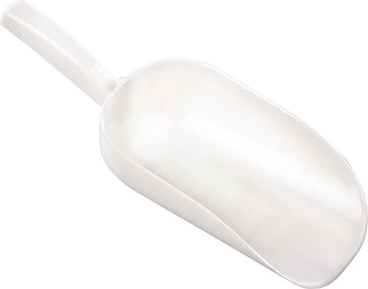 IJsblokjes schep / ijsschep - Wit - Polar - 240mm x 85mm - Kunststof - Universeel gebruik