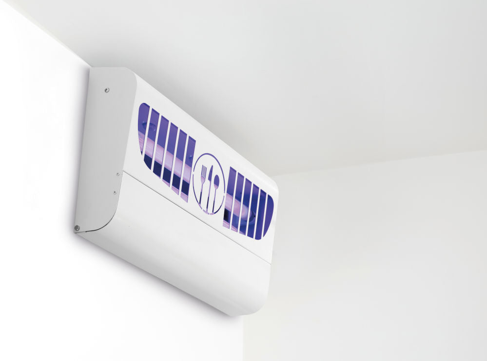 Insectenverdelger met kleefplaat 100 m², HENDI, 230V/30W, 480x100x(H)285mm