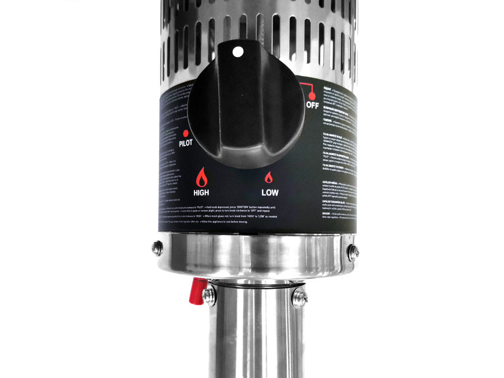 Terrasheater Gas - inschuifbaar, HENDI, 12,5kW, ø770x(H)2200mm