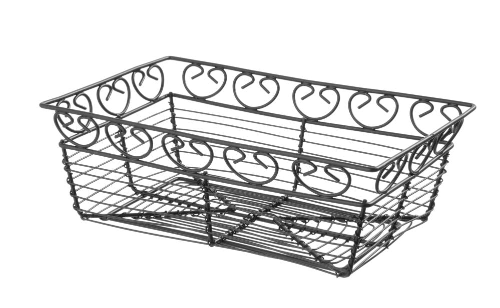 Draadmandje deco rechthoekig, HENDI, 230x150x(H)80mm