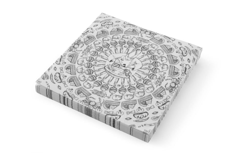 Vetbestendig papier - 500 st., HENDI, kok voedsel patroon, 500 st., 306x305mm