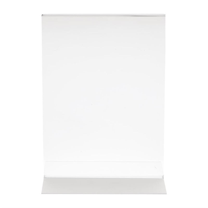 Menukaarthouder A5 - Olympia - plexi - transparant