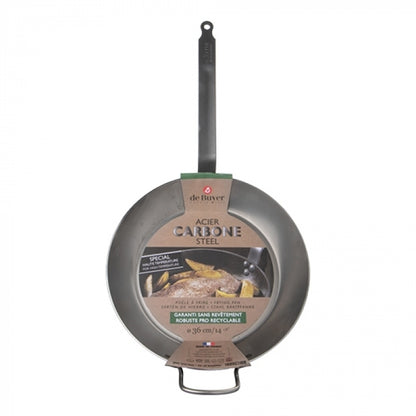 De Buyer Carbone Plus Koekenpan - Ø Bovenaan 36cm - Plaatstaal