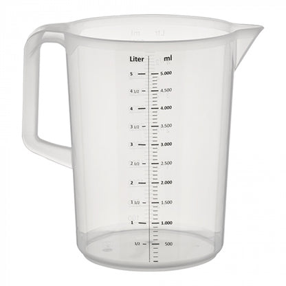 EMGA Maatbeker - 5 Liter - Kunststof - Met Schenktuit en Maatverdeling