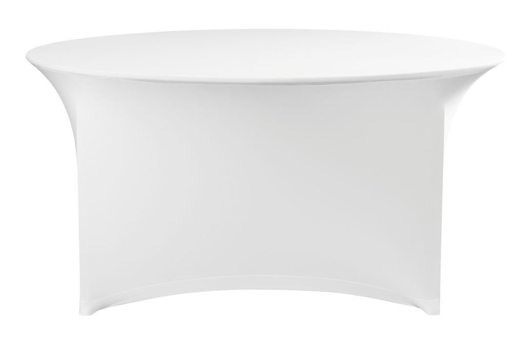 Tafelhoes rond, HENDI, Symposium, 810941, Wit, ⌀1800x(H)760mm