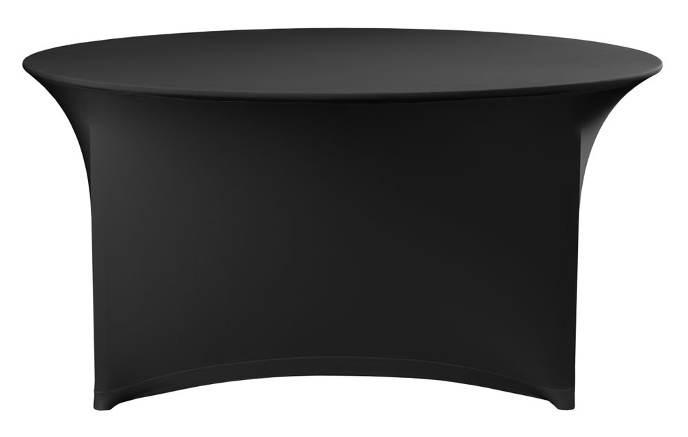 Tafelhoes rond, HENDI, Symposium, 810941, Zwart, ⌀1800x(H)760mm