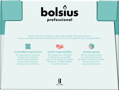 Bolsius Professional, Torpedokaarsen, Ivoor 24cm, 9 uur, 136 stuks