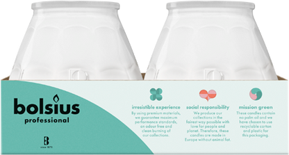 Bolsius Professional Twilight kaarsen, Wit, 70 uur, 6 stuks
