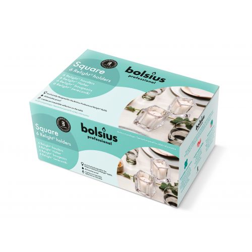 Bolsius Professional, 6x Relight Houder Square