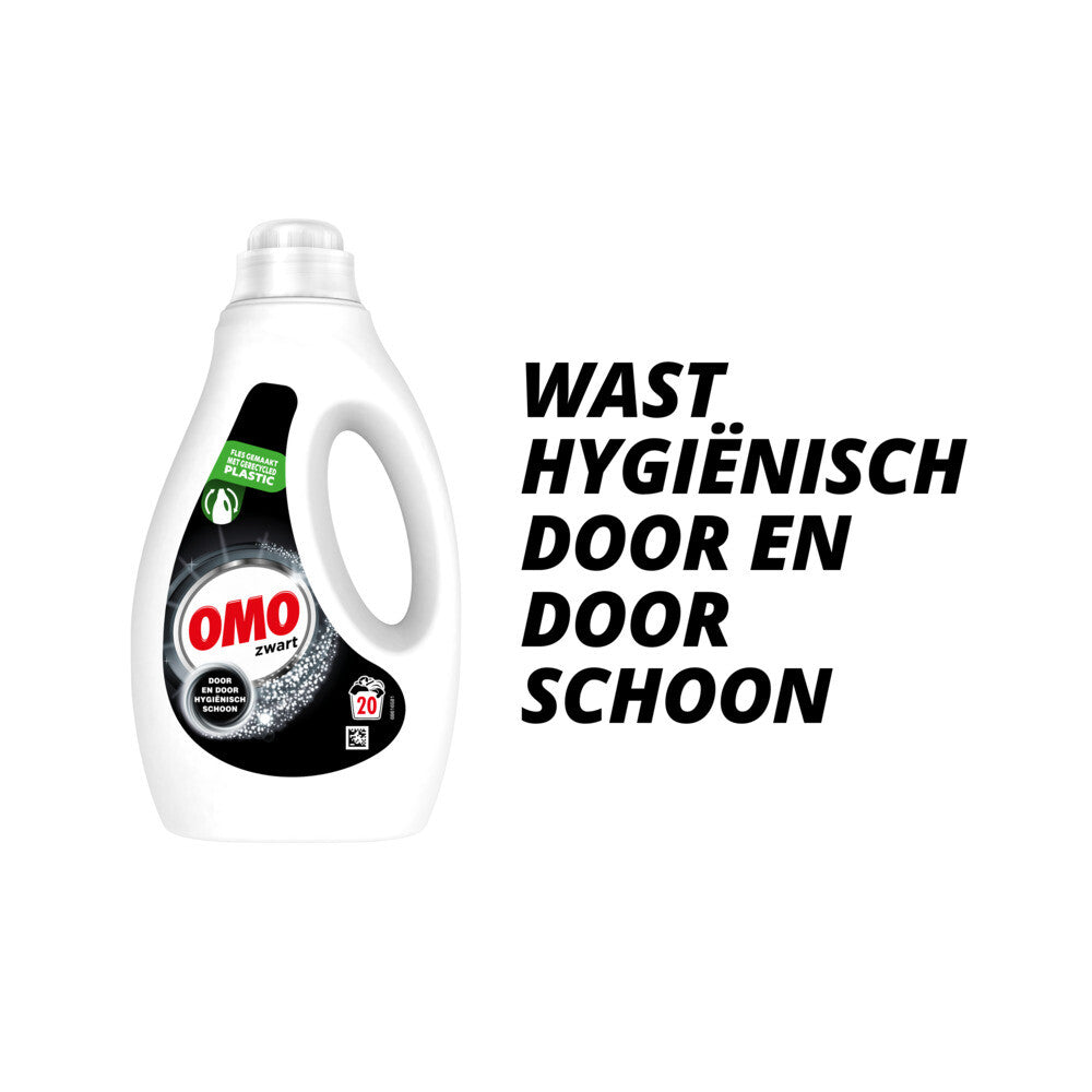 OMO Zwart, Vloeibaar Wasmiddel, 20 wasbeurten