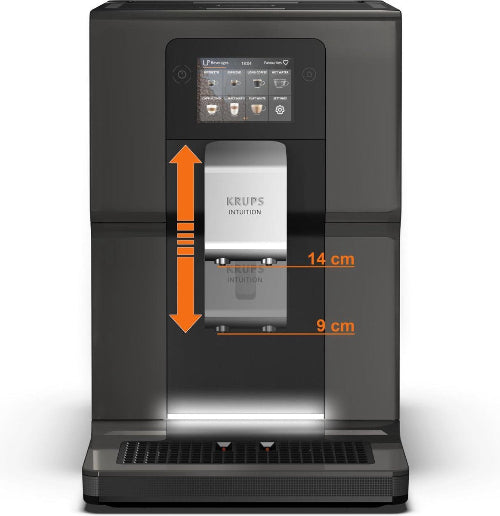 Volautomatische Espressomachine - Krups Intuition Preference EA872B - Touchscreen - Zwart