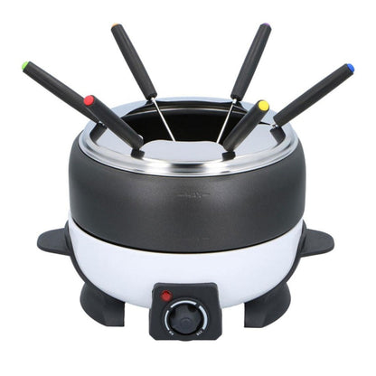 Fondue set Cuisinier Deluxe 800W incl RVS Fonduevorken - 6 Personen