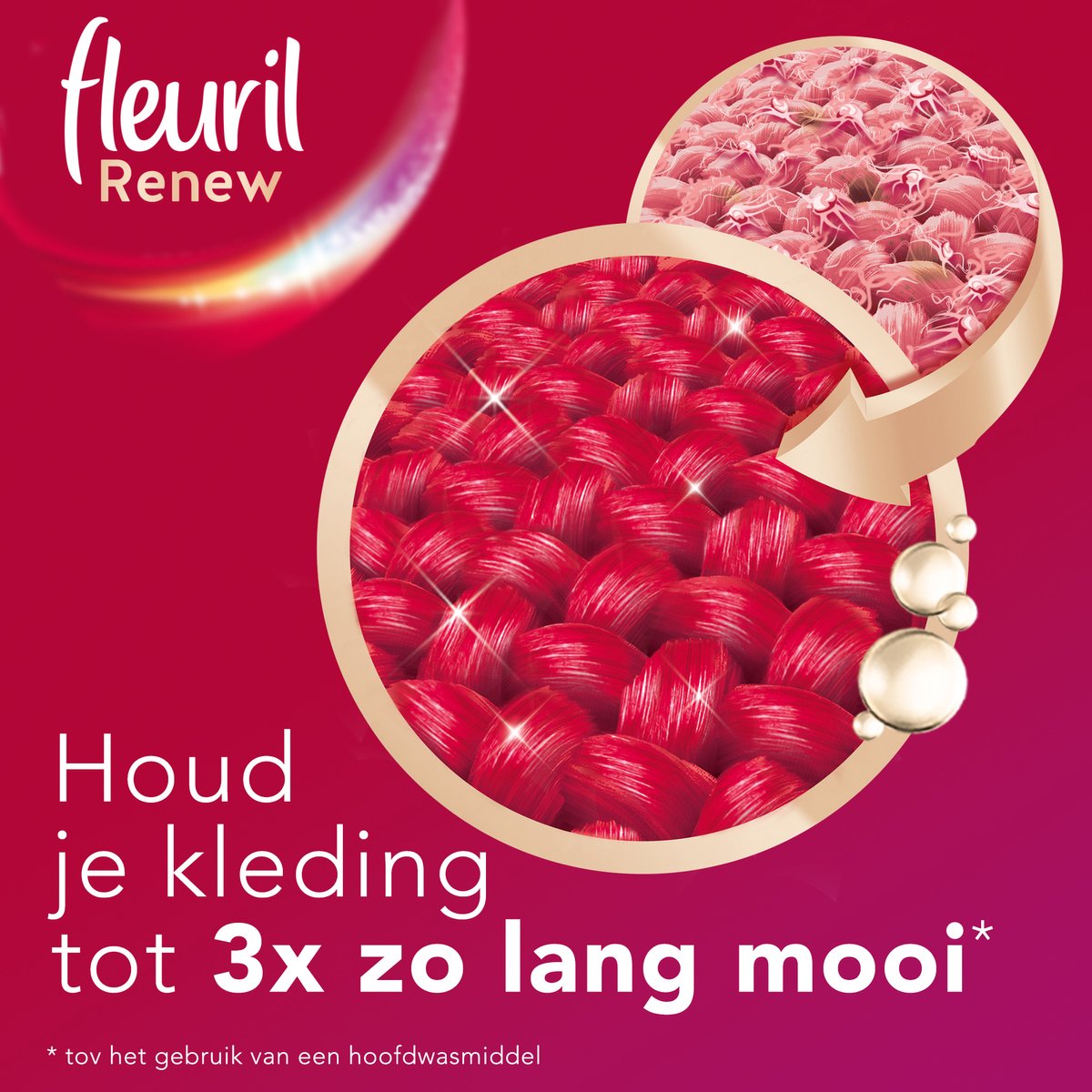Fleuril Renew Color, 45 wasbeurten, Vloeibaar wasmiddel 2,7 liter