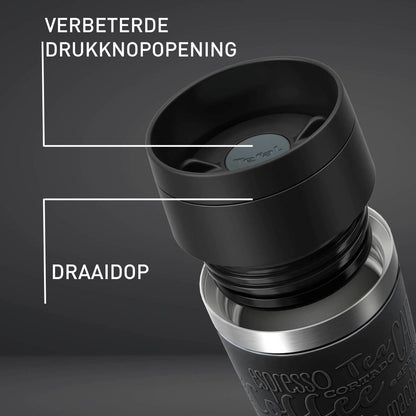 Tefal Travel Mug Thermosfles, 500 ml, RVS/Zwart