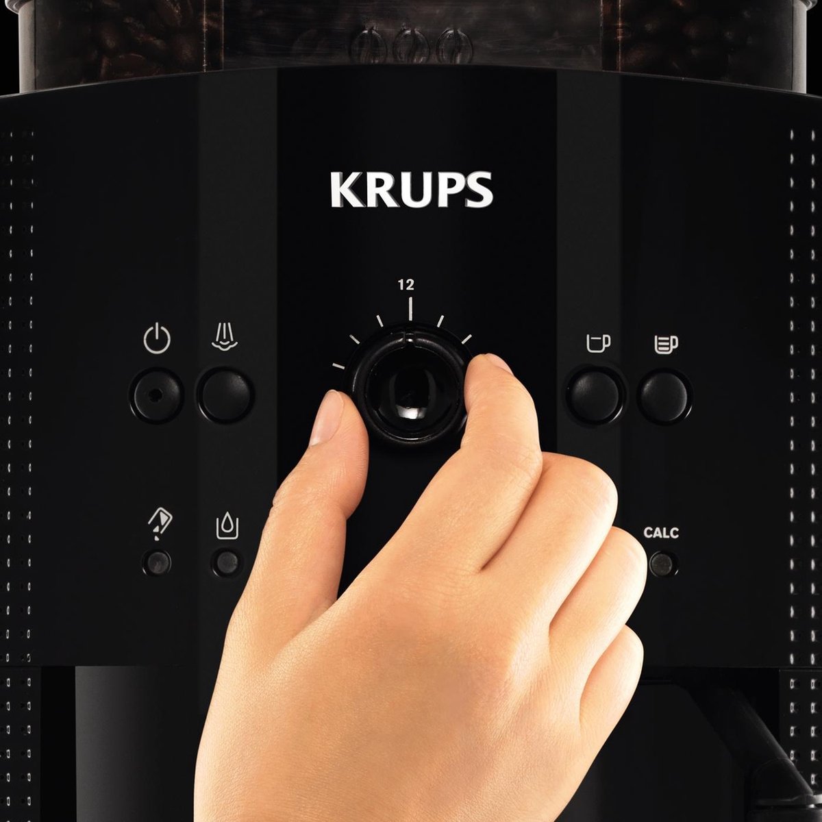 Krups Essential EA8108 Arabica Volautomatische Espresso Koffiemachine EA8108 Roma, Zwart