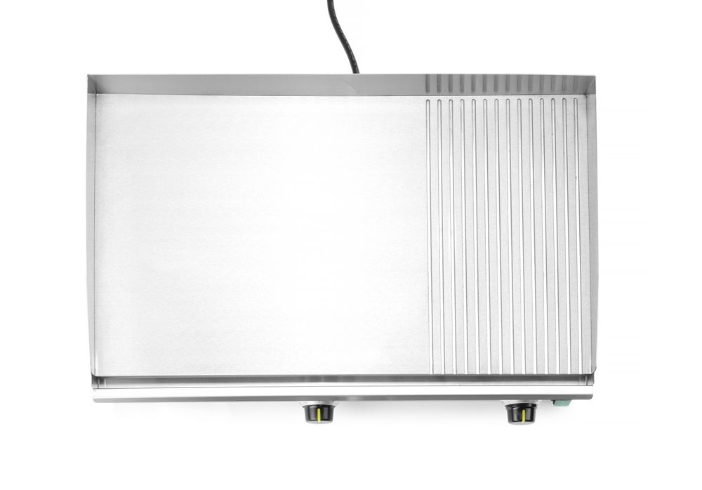 Bakplaat 1/3 geribbeld, HENDI, Kitchen Line, 220-240V/3500W, 697x474x(H)241mm