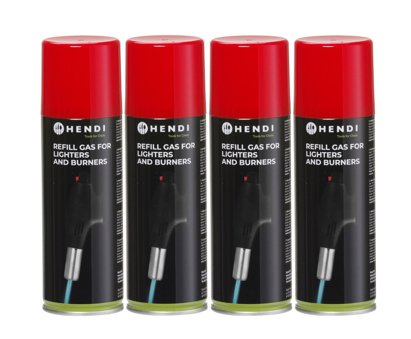 Gasbus, HENDI, set van 4 stuks