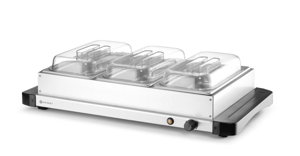 Voedselwarmer, HENDI, 220-240V/400W, 657x381x(H)161mm