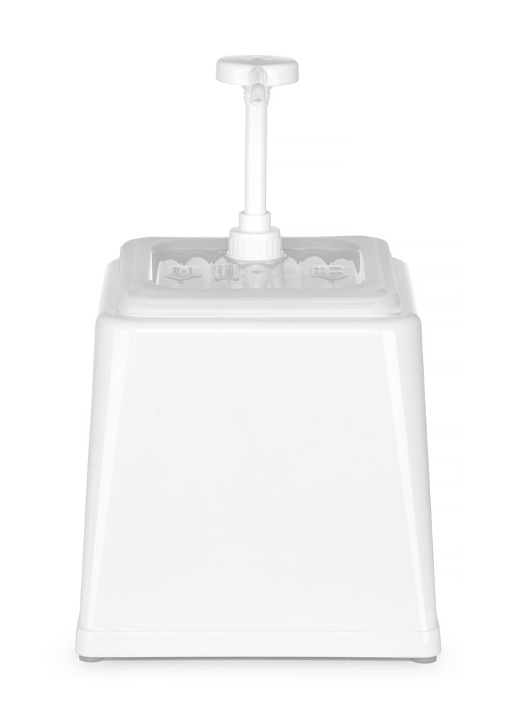 Sausdispenser met pomp, HENDI, 2,5L, Wit, 230x210x(H)327mm