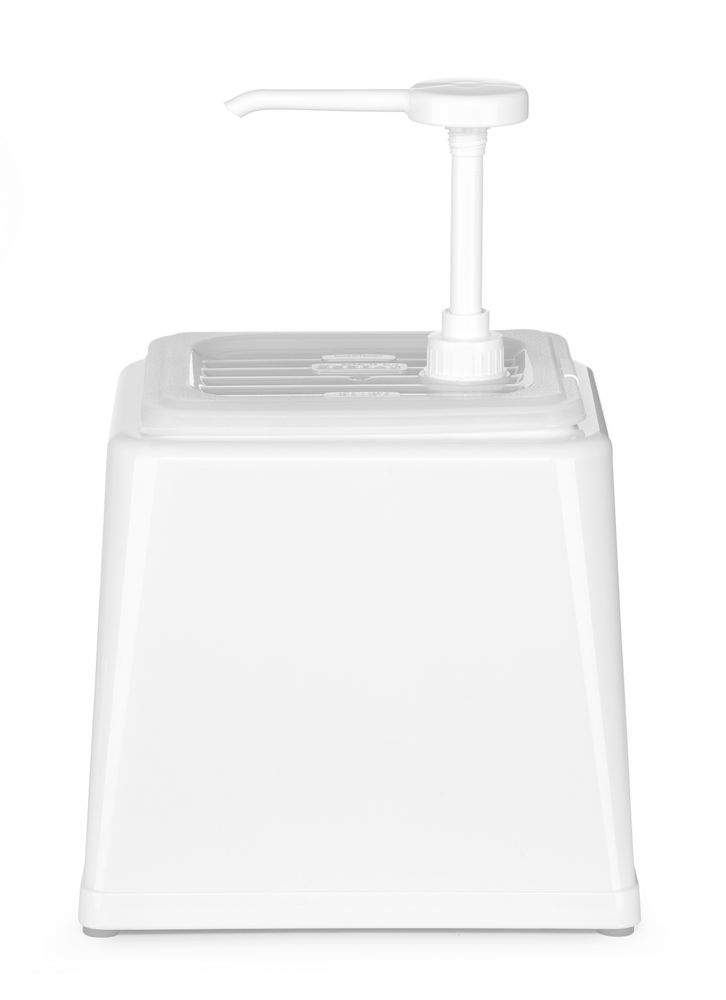 Sausdispenser met pomp, HENDI, 2,5L, Wit, 230x210x(H)327mm