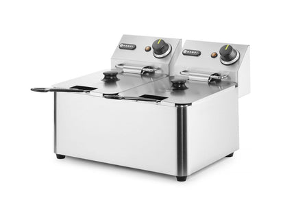 Friteuse Kitchen Line - 2x4L, HENDI, Kitchen Line, 8L, 230V/6000W, 470x380x(H)315mm