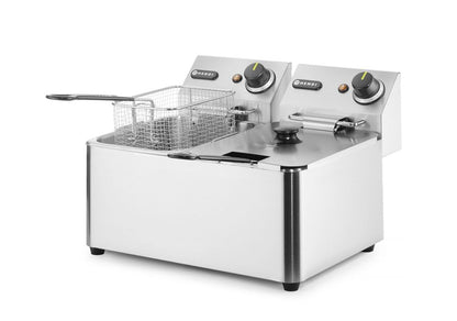 Friteuse Kitchen Line - 2x4L, HENDI, Kitchen Line, 8L, 230V/6000W, 470x380x(H)315mm