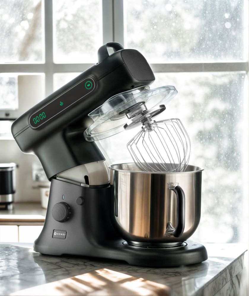 Planeetmixer Blackbolt PRO, HENDI, 7L, Zwart, 220-240V/800W, 470x263x(H)413mm