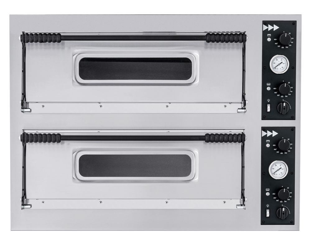 Pizza-oven BASIC XXL 66, HENDI, 2 kamers, 400V/18000W, 1365x968x(H)745mm
