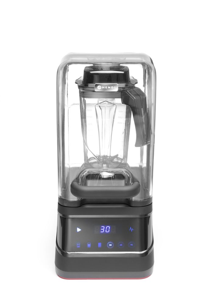 Bar Blender digitaal met geluiddempende kap en BPA-vrije kan, HENDI, 230V/1680W, 250x300x(H)546mm