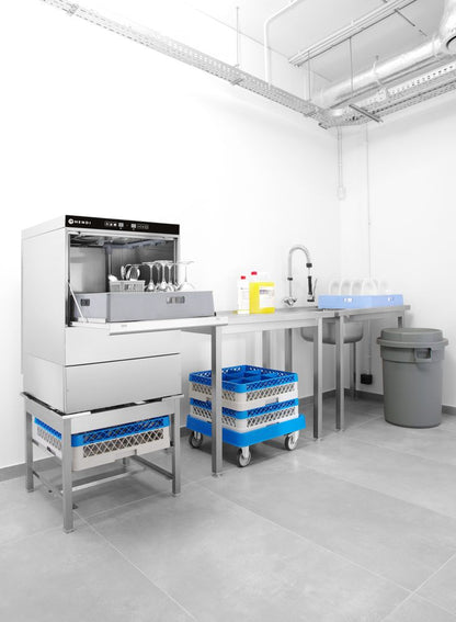 Vaatwasser 50x50 - elektronische bediening, HENDI, 400V/6600W, 576x645x(H)837mm
