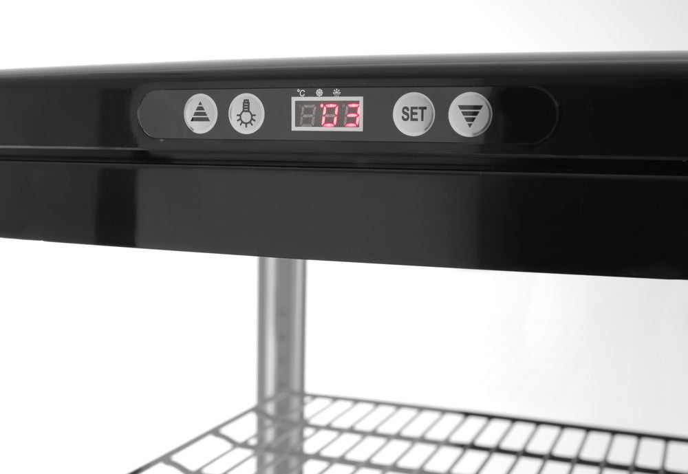 Koelvitrinekast 270L, Arktic, zwart, Zwart, 230V/290W, 556x526x(H)1913mm