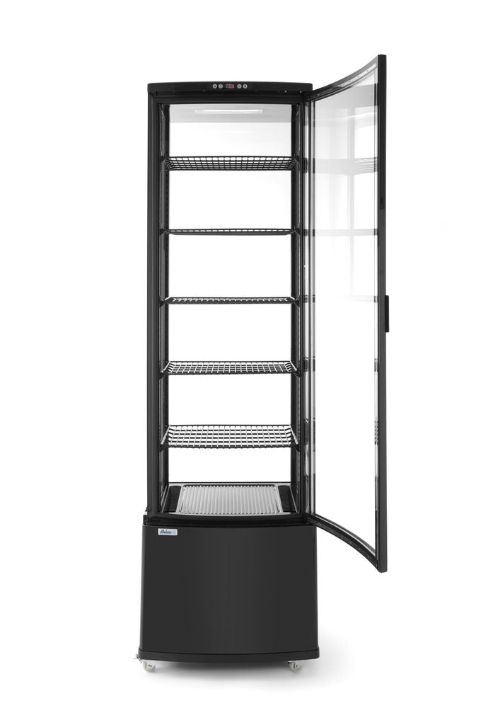 Koelvitrinekast 270L, Arktic, zwart, Zwart, 230V/290W, 556x526x(H)1913mm
