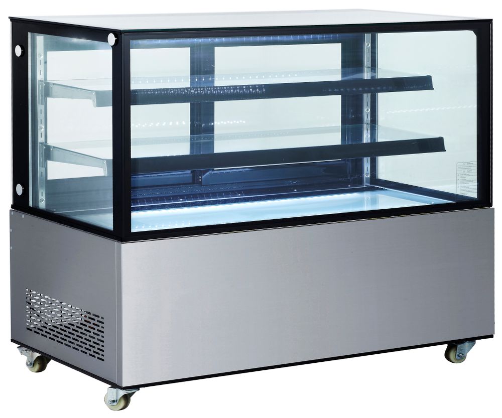 Koelvitrine met 2 schappen, Arktic, 510L, 230V/490W, 1524x677x(H)1230mm