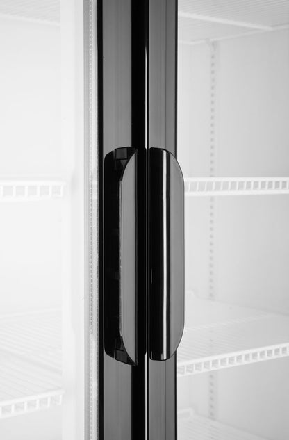 Backbar koelkast met lichtbak, dubbele deur, Arktic, 512L, Zwart, 220-240V/510W, 1120x585x(H)1900mm