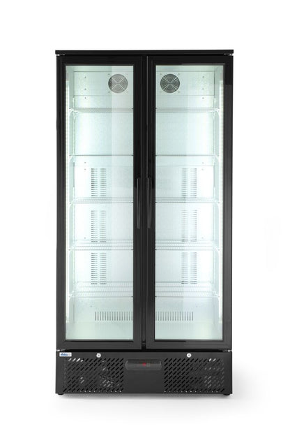 Backbar koelkast met dubbele deuren, Arktic, 477L, Zwart, 220-240V/365W, 900x530x(H)1820mm
